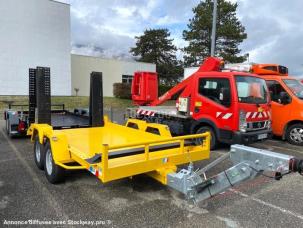 Plateau Moiroud Remorque double essieux SAS JAUNE