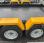 Plateau Moiroud Remorque double essieux SAS JAUNE et NOIR