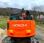 Pelle  Hitachi Pelle sur chenille ZX135 US  14T