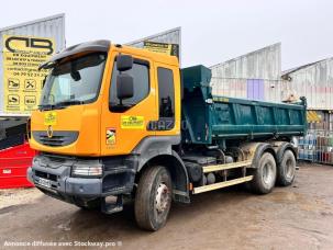 Benne basculante de chantier et de TP Renault Kerax 450DXI 6x4 Bi-benne
