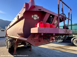 Benne basculante de chantier et de TP Robuste kaiser S4303 Semi-remorque benne TP 3essieux