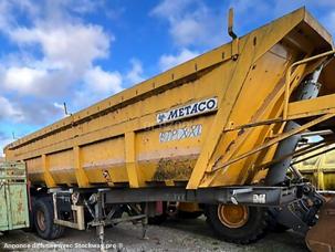 Benne basculante de chantier et de TP Metaco SD233 Semi Remorque Benne TP