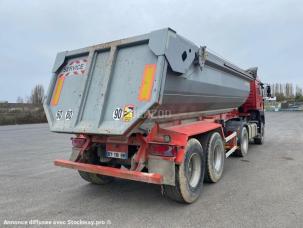 Benne basculante de chantier et de TP Fruehauf Hardox 2 Essieux