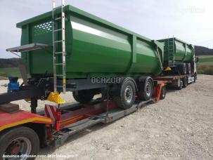 Remorque distributrice Kröger 18t 2essieux 21m3 possible de rehausse 28m3 21t
