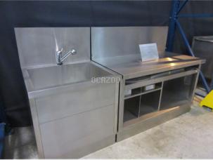 Ensemble plonge et table inox d'occasion