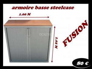 armoire métallque basse fusion steelcase