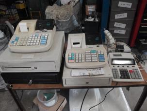 lot caisse enregistreuse + douchette + scanner l