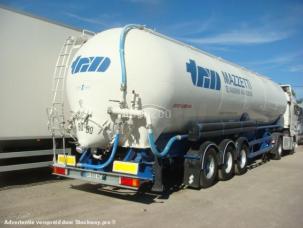 Citerne à produits pulvérulents ou granulaires Spitzer CITERNE PULVE ALIMENTAIRE BENNABLE 65M3 38T SUSPENSIONS AIR FREINS A DISQUES