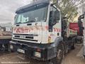 Benne basculante de chantier et de TP Iveco EUROTECH CURSOR 310 TRIBENNE GRUE HIAB