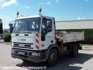 Benne basculante de chantier et de TP Iveco PLATEAU GRUE (BR-525-NH)