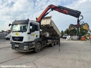 Benne basculante de chantier et de TP MAN 32.400