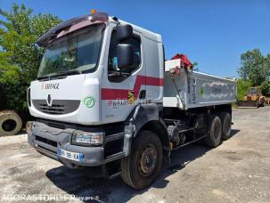 Benne basculante de chantier et de TP Renault KERAX 450.26
