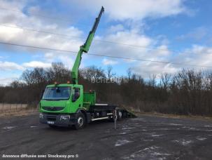 Porte-engins Renault premium 6x2 porte matériel grue boite+embrayage refait Renault premium 320 dci 6x2 grue treuil radiocommande