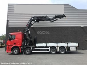 Plateau Mercedes-Benz mercedes arocs 3753 8x4 grue hiab avec jib