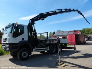 Plateau iveco plateau grue 42tm+ jib grue hiab avec jib