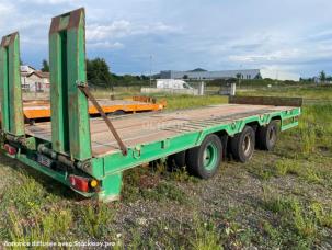 Porte-engins Louault 3 essieux basculante