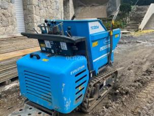 Mini-tombereau brouette a chenilles messeri 1200 kg charge utile 1200d