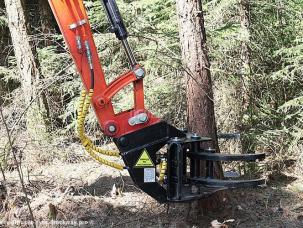 GENERAL MATERIEL Grappin coupeur, tête d’abattage usage en fixe 25 cm HARDOX