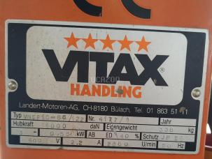 LEVE PALETTE STATIONNAIRE VITAX HANDLING
