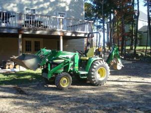 Tracteur John Deere Chargeur+Pelle Retro 2003