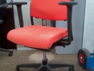 Chaises dactylos ergonomiques SITAG orange à roulettes