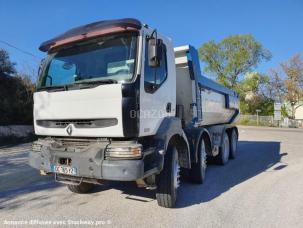 Benne basculante de chantier et de TP Renault Kerax