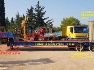 Porte-engins Castera 2 essieux