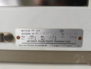 Balance de précision METTLER PC 440 - 440g / 0,01g