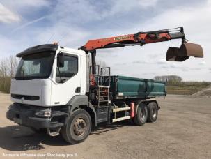 Benne basculante de chantier et de TP RENAULT KERAX 370 DCI