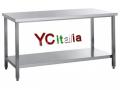 Table inox centrale 100x60 cm