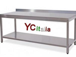 Table inox adossée 100x60